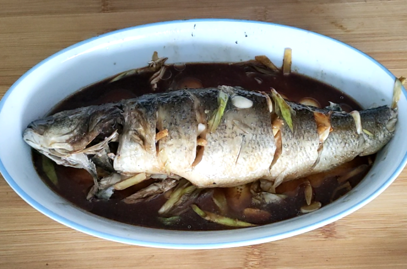 Oven-Baked Sea Bass