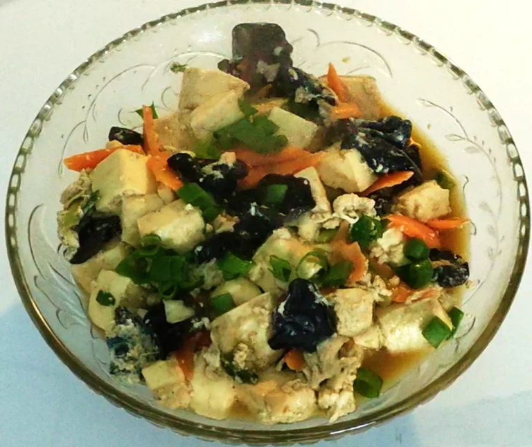 tofu and mushroom