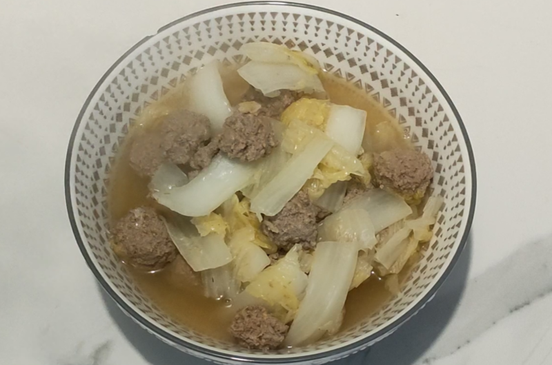 Chinese Minced Beef Ball Soup