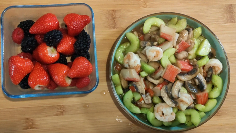 Mushroom Prawn & Cucumber Stir-Fry