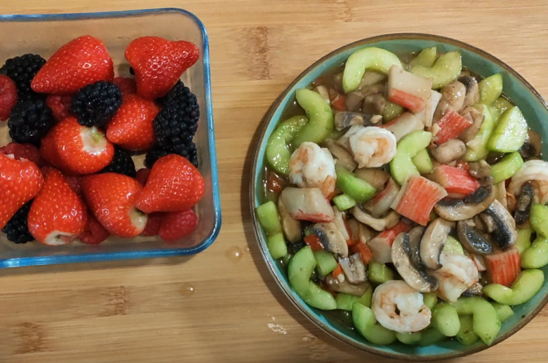 How To Make Mushroom Prawn & Cucumber Stir-fry