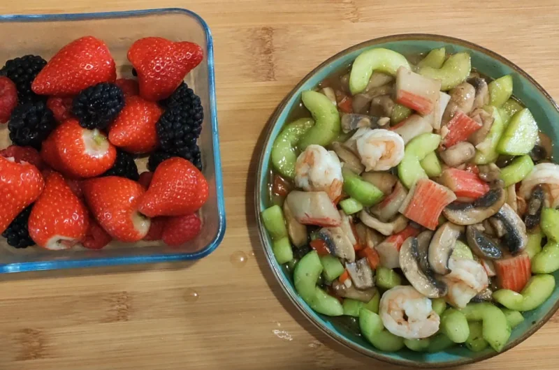 How To Make Mushroom Prawn & Cucumber Stir-fry