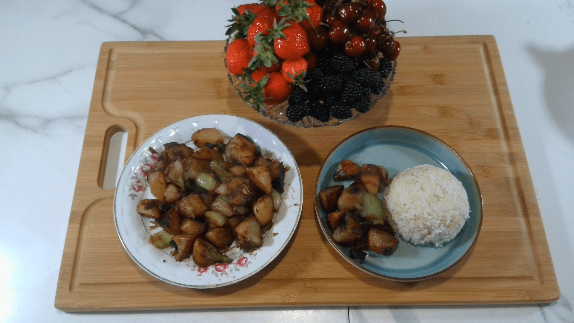 Potato and Pak Choi Stir Fry