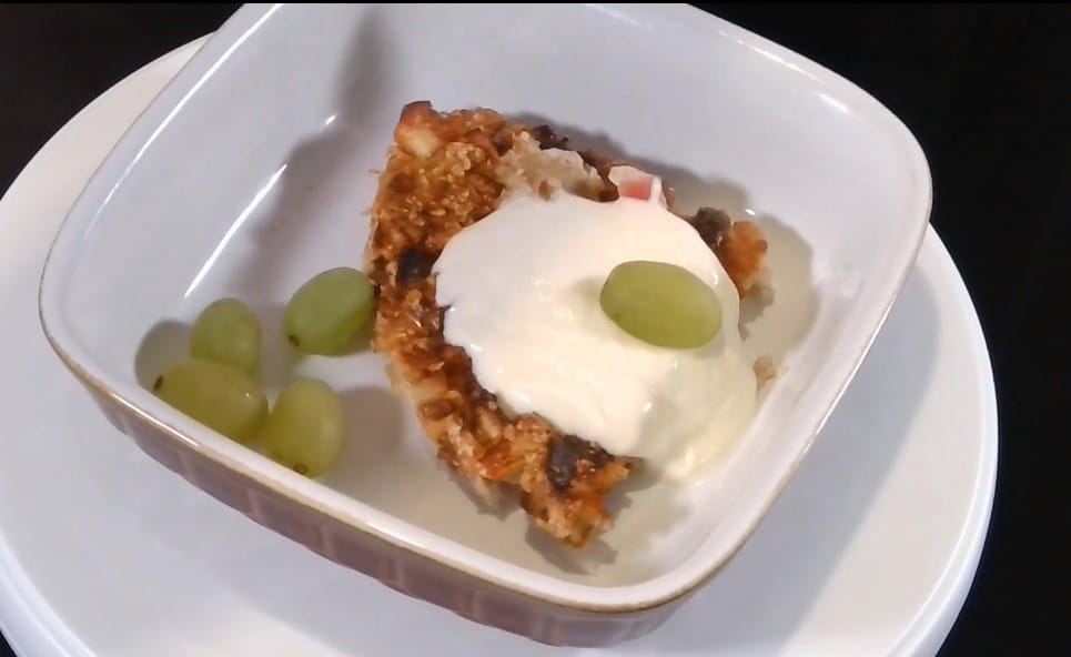 apple date and walnut tart