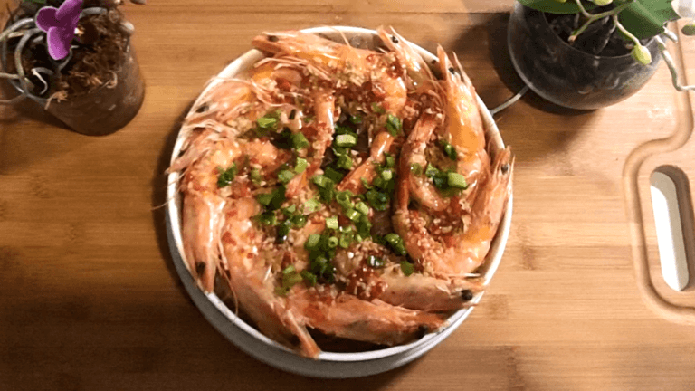 King Prawns in Garlic Sauce