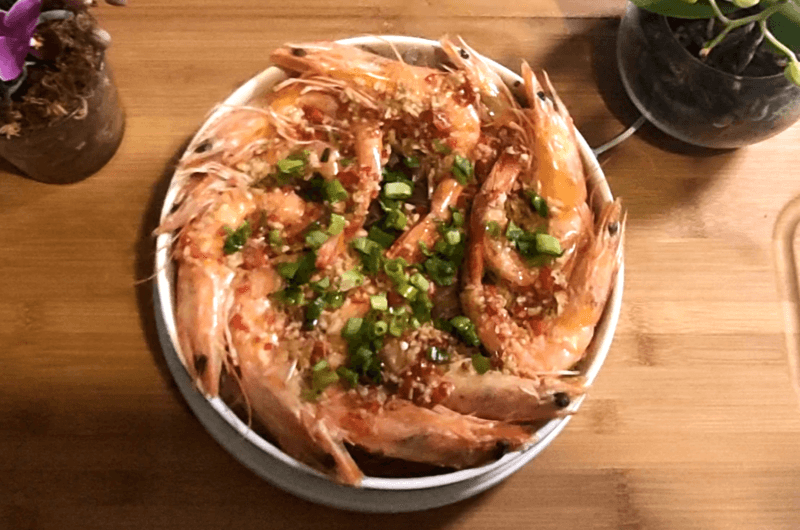 King Prawns in Garlic Sauce
