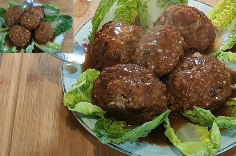 How to make Giant Meatballs Chinese Style