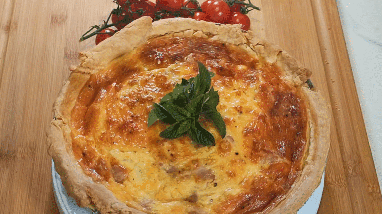 cheese and bacon quiche