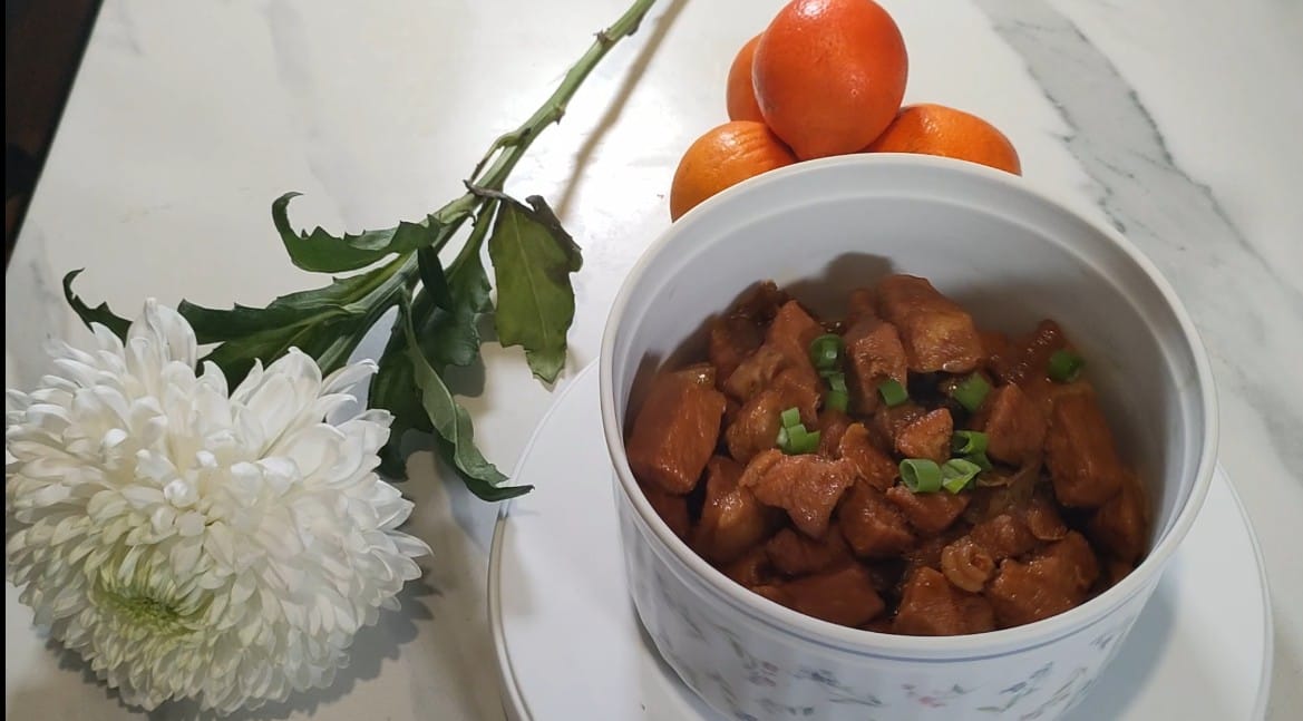 pork and orange (Gatorade)